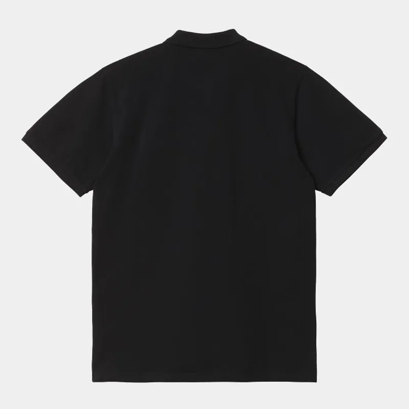 Carhartt WIP Chase Pique Polo - Black/Gold-1