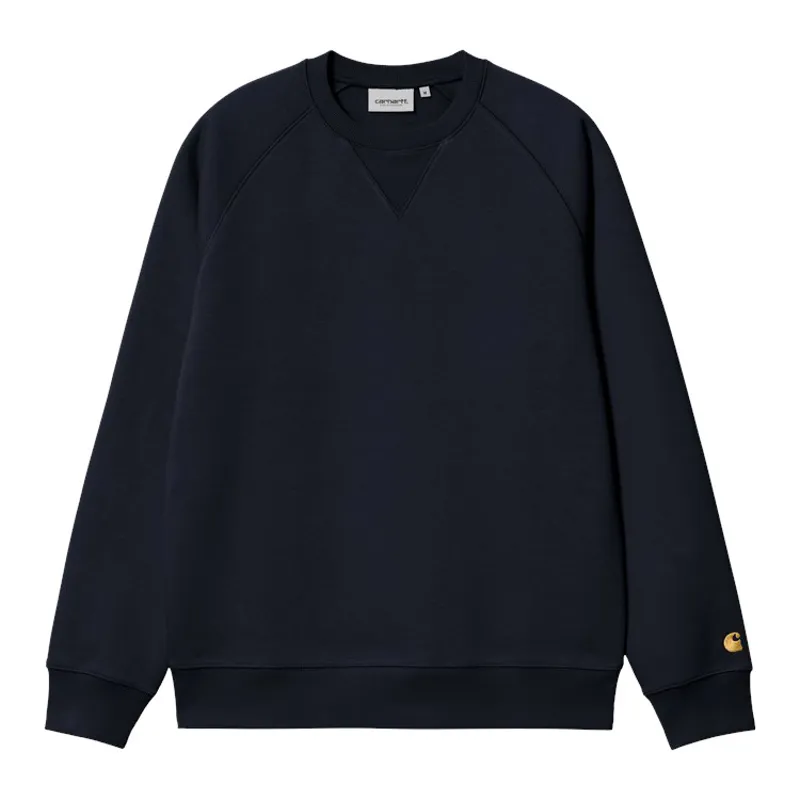 Carhartt WIP Chase Sweat - Dark Navy/Gold