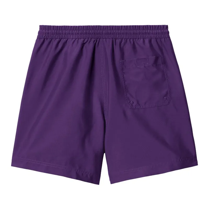 Carhartt WIP Chase Swim Trunks - Tyrian/Gold-1
