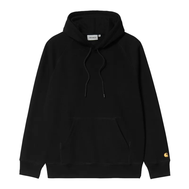 Carhartt WIP Hooded Chase Sweat - Black/Gold