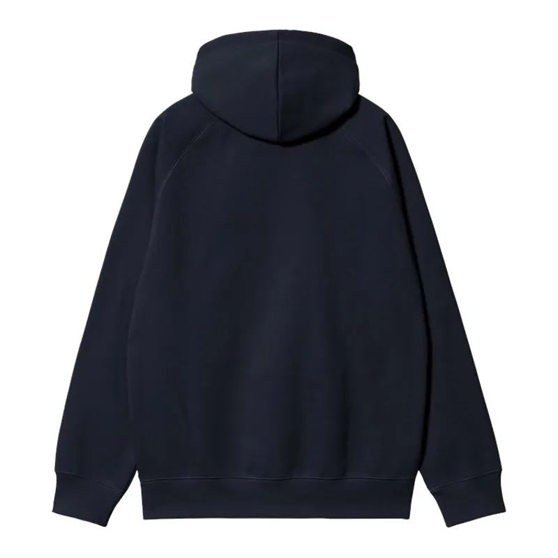 Carhartt WIP Hooded Chase Sweat - Dark Navy/Gold-1