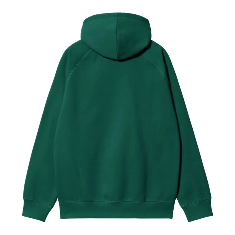 Carhartt WIP Hooded Chase Sweat - Chervil/Gold-1