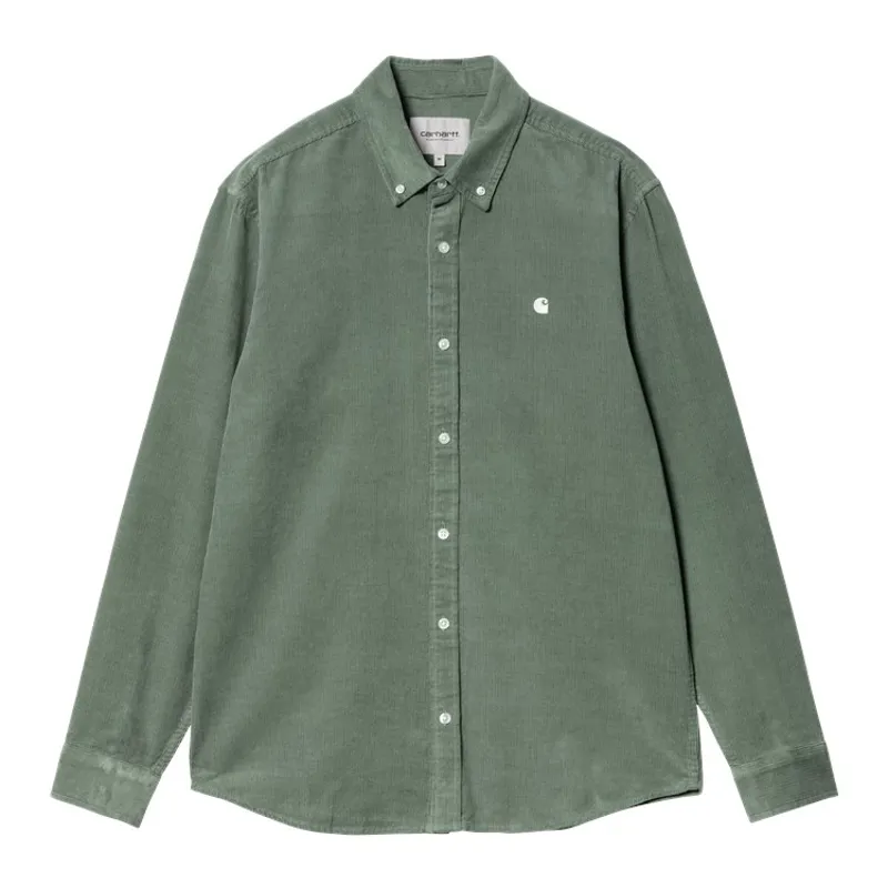 Carhartt WIP Madison Fine Cord Shirt - Park/Wax