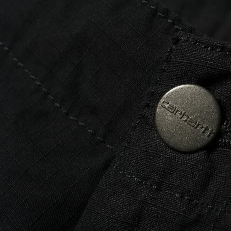 Carhartt WIP Regular Cargo Short - Black Rinsed-2