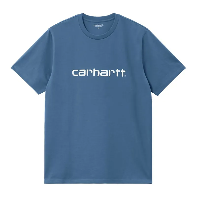 Carhartt WIP Script T-Shirt - Sorrent/White
