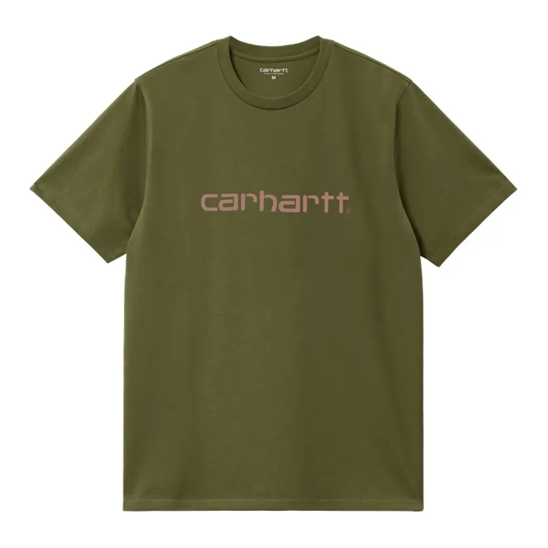 Carhartt WIP Script T-Shirt - Dundee/Glassy Pink