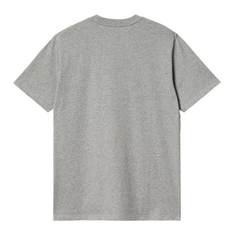 Carhartt WIP Script T-Shirt - Grey Heather/Chervil-1