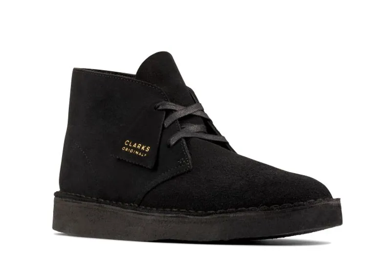 Clarks Originals Desert Coal - Black Suede-1