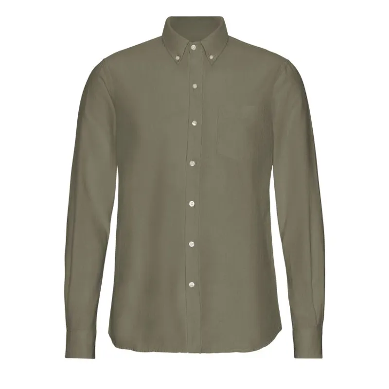 Colorful Standard Organic Button Down Shirt - Dusty Olive
