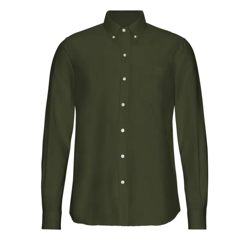 Colorful Standard Organic Button Down Shirt - Seaweed Green