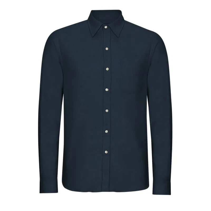 Colorful Standard Organic Flannel Shirt - Navy Blue