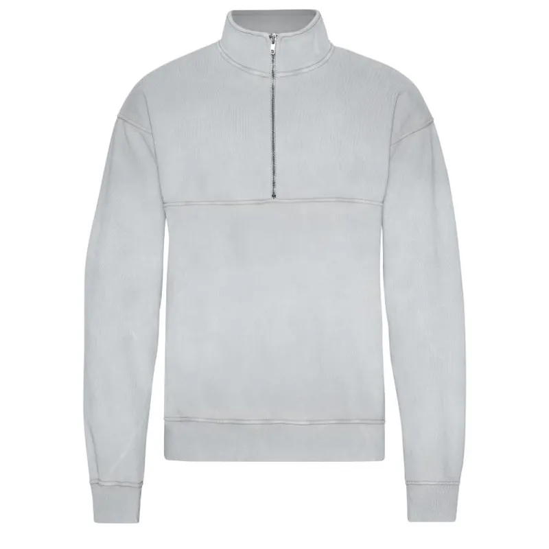 Colorful Standard Organic Quarter Zip - Faded Grey