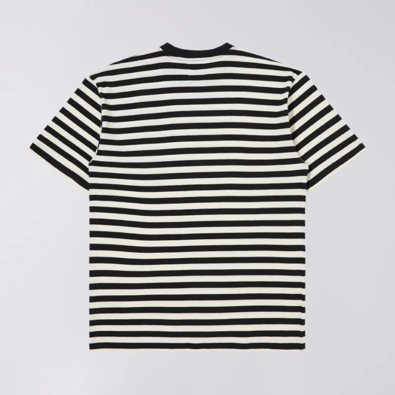 Edwin Basic Stripe T-Shirt - Black/White -1