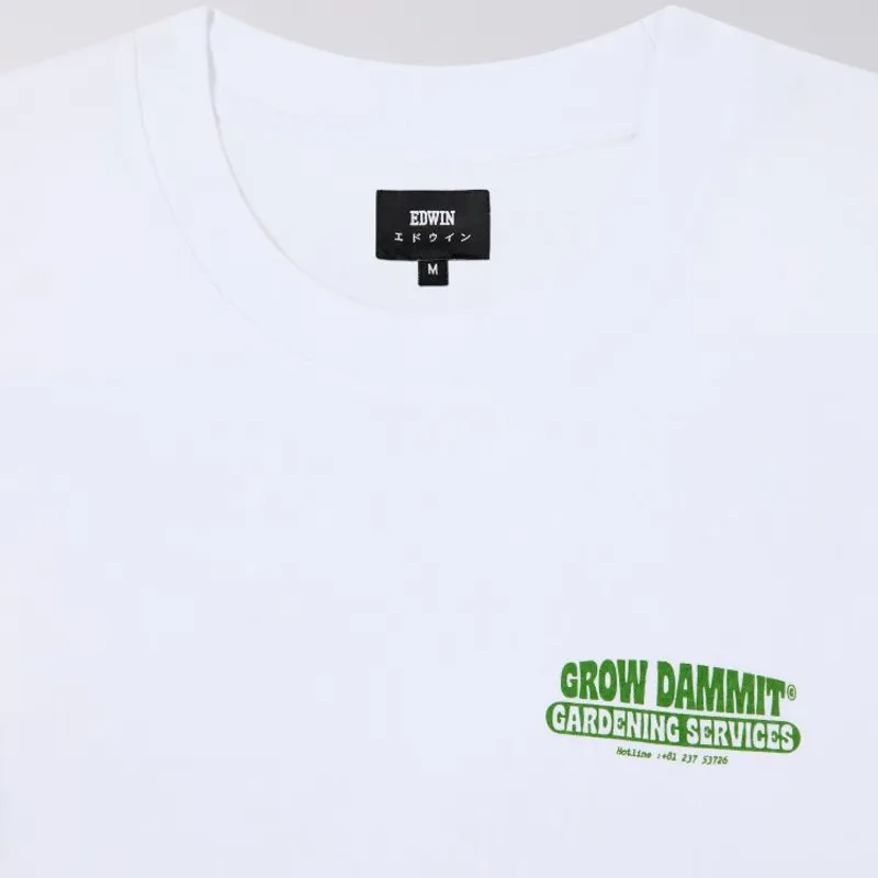 Edwin Gardening Services T-Shirt - White-2
