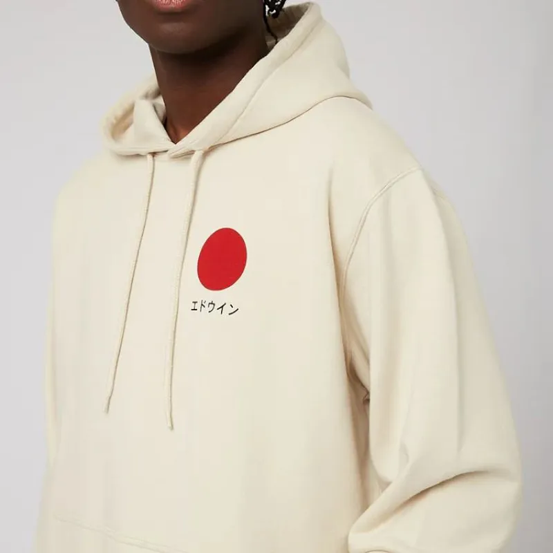 Edwin Japanese Sun Hoodie Sweat - Pelican -2