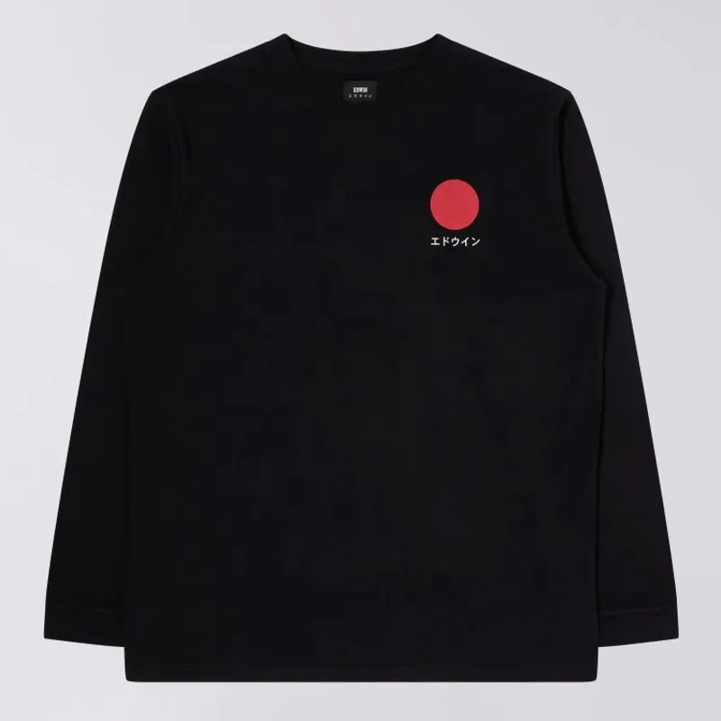 Edwin Japanese Sun LS T-Shirt - Black 