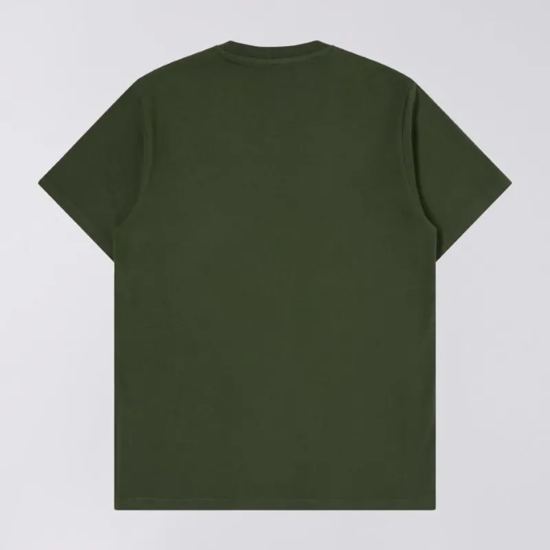 Edwin Kamifuji Chest T-Shirt - Kombu Green-1