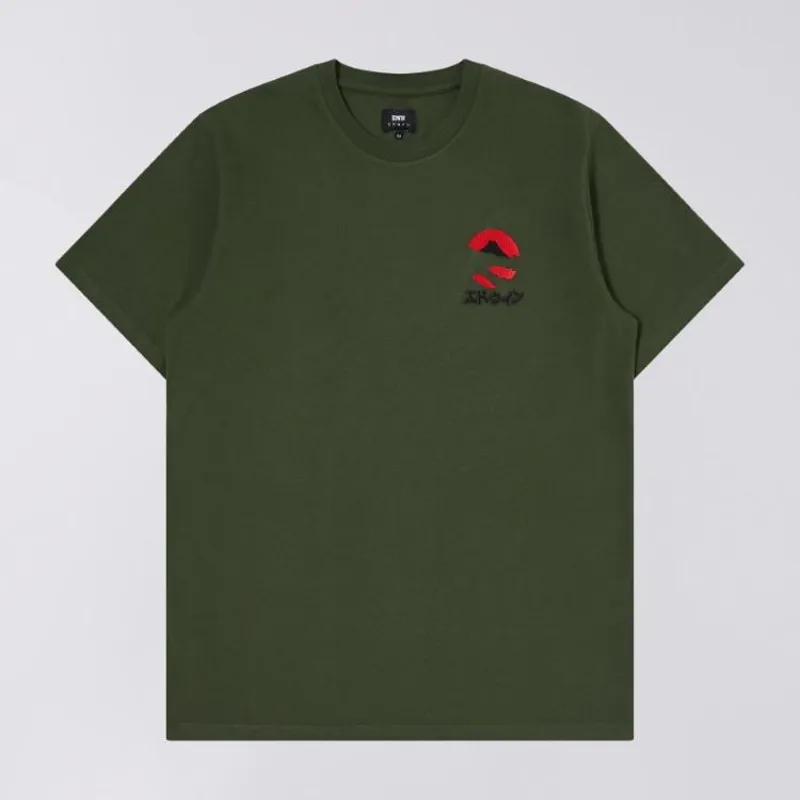 Edwin Kamifuji Chest T-Shirt - Kombu Green