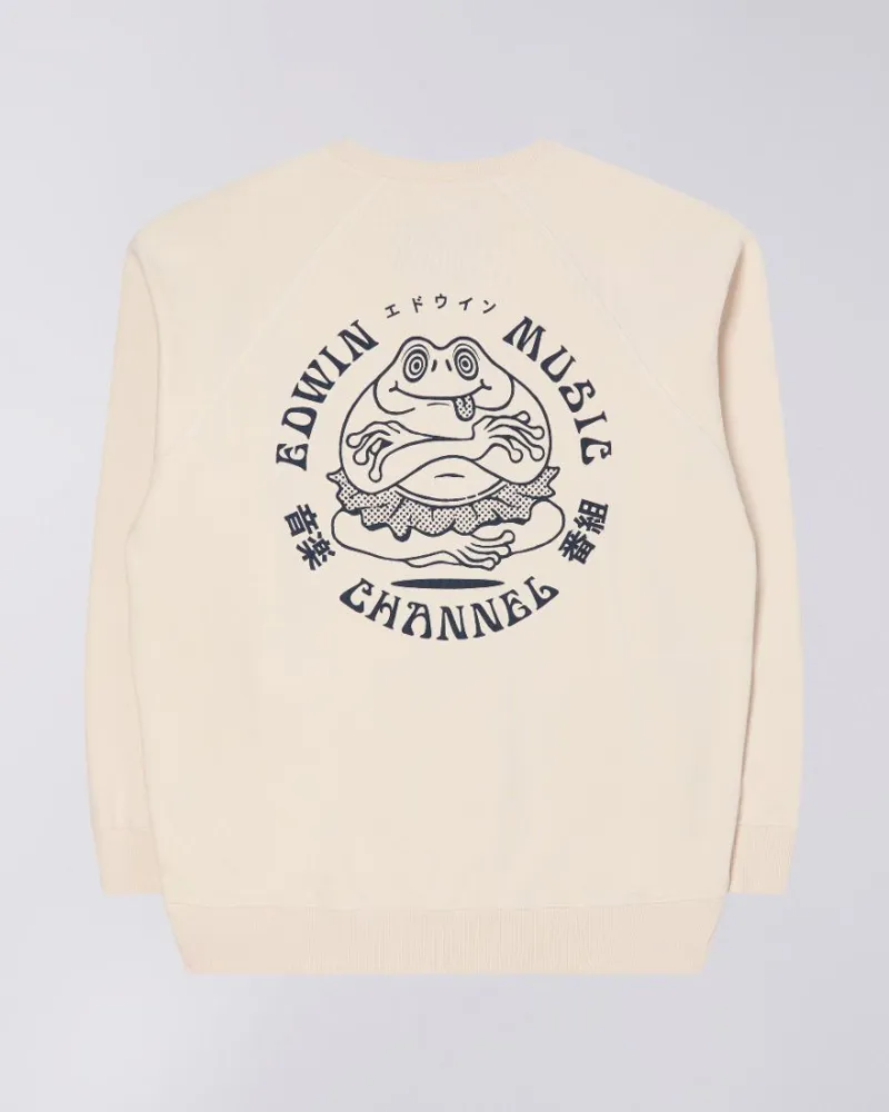 Edwin Music Channel Sweat - Whisper White-1