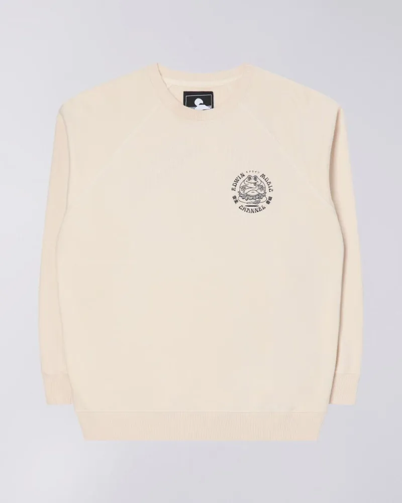 Edwin Music Channel Sweat - Whisper White