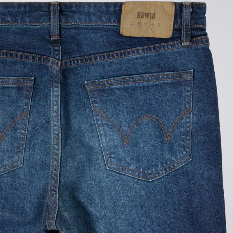 Edwin Skinny Kaihara Stretch - Blue Mid Dark Used 1-3