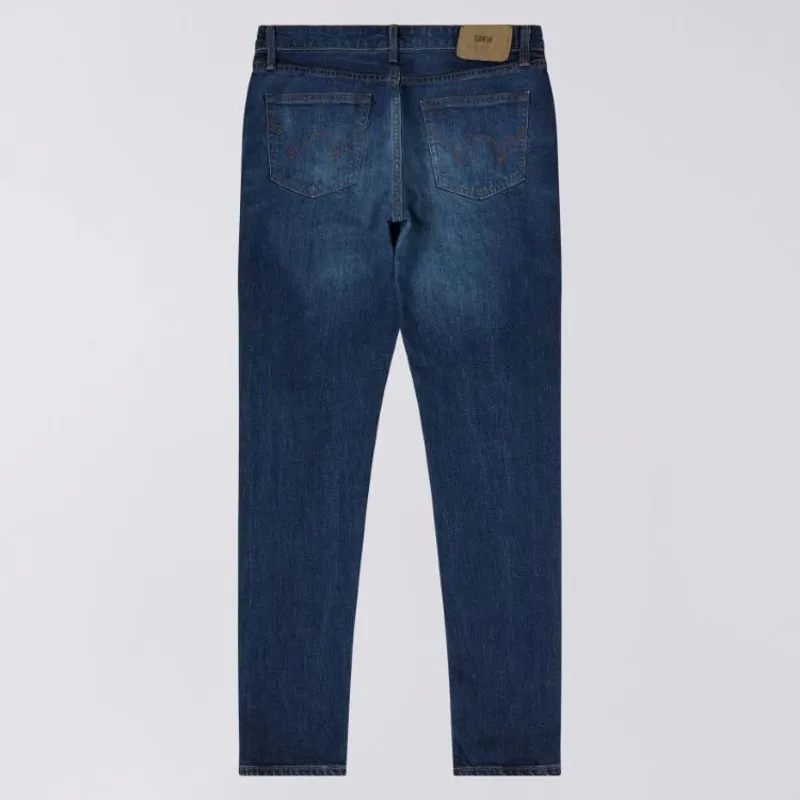 Edwin Skinny Kaihara Stretch - Blue Mid Dark Used 1