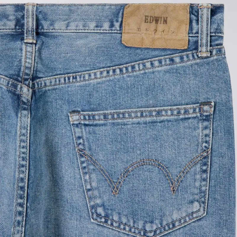 Edwin Slim Tapered Kaihara Yoshiko Left Hand Denim - Blue Light Used-3