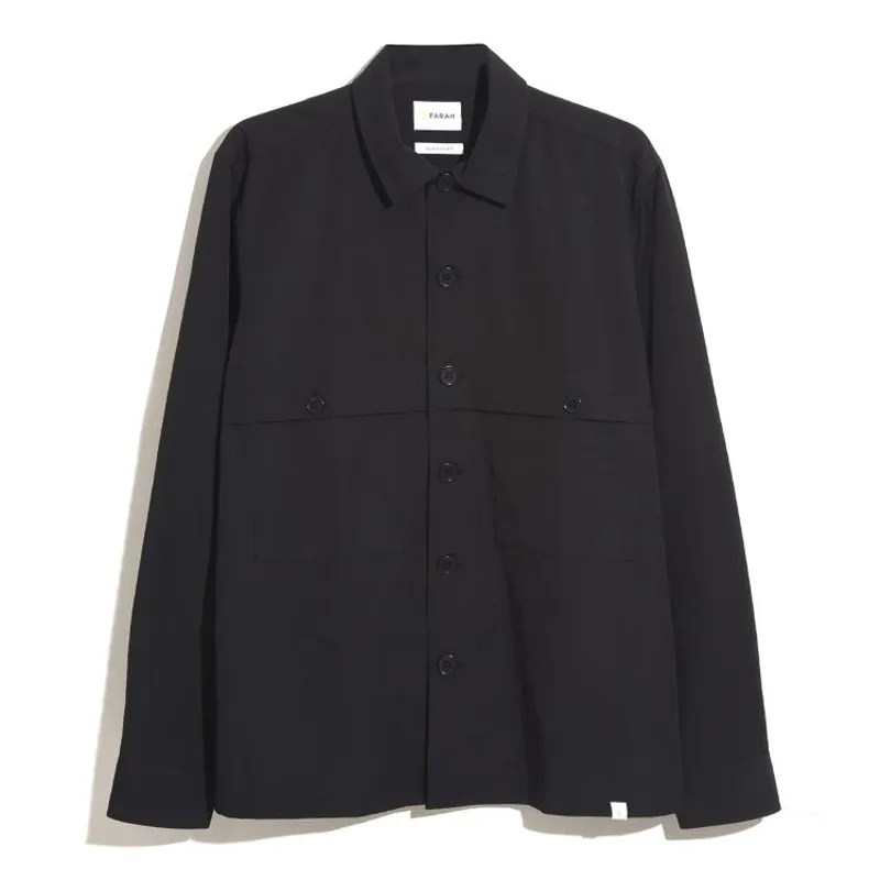 Farah Lamont Overshirt - Black