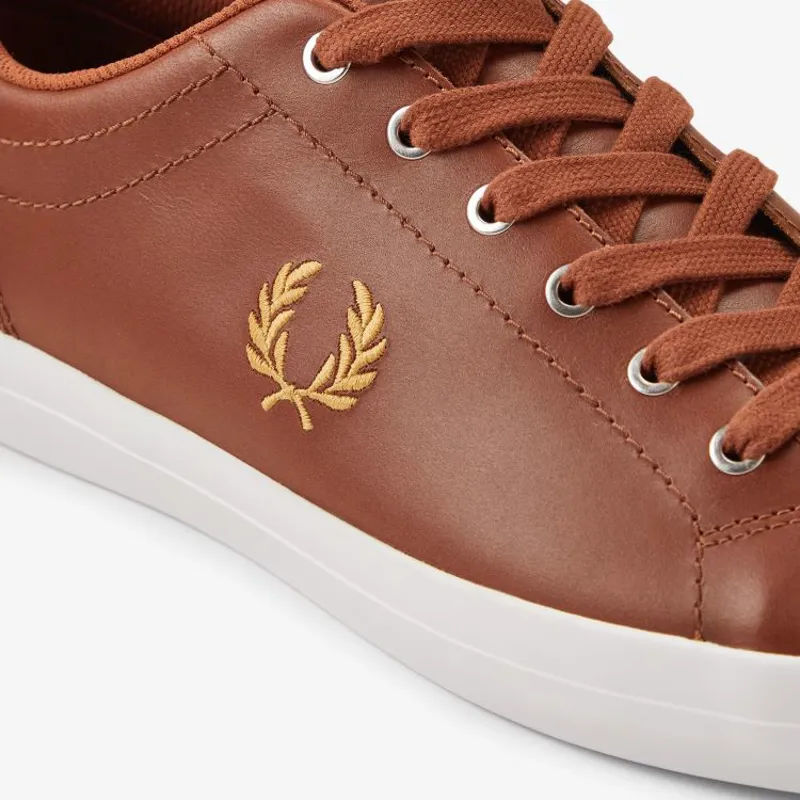 Fred Perry Baseline Leather - Tan-2