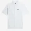 Fred Perry SS Oxford Shirt - White