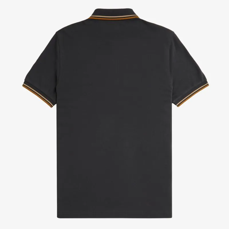Fred Perry Twin Tipped Polo Shirt M3600 - Anchor Grey/Warm Stone/Dark Caramel-1