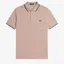 Fred Perry Twin Tipped Polo Shirt M3600 - Dark Pink/Dusty Rose/Black