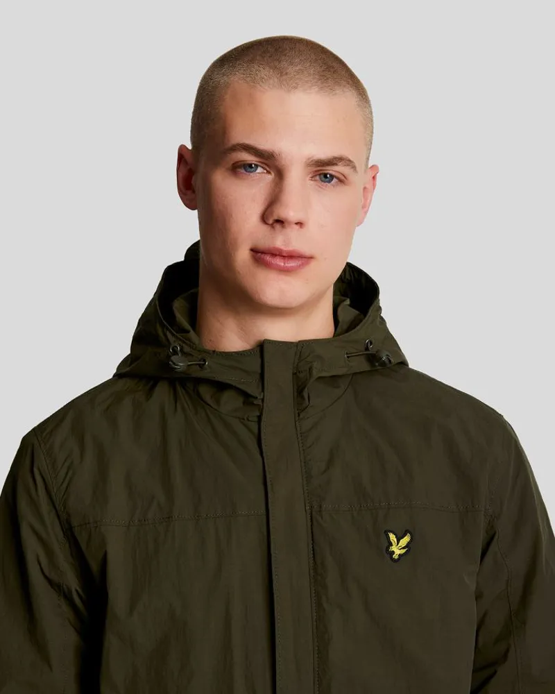 Lyle and Scott Hooded Pocket Jacket - Olive-4