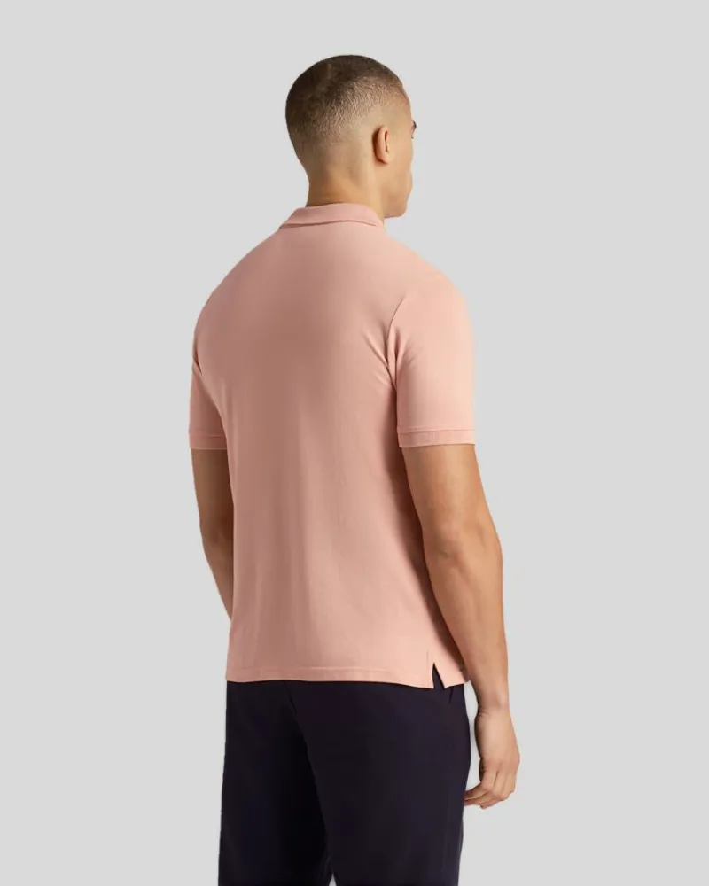 Lyle and Scott Plain Polo Shirt - Palm Pink-2