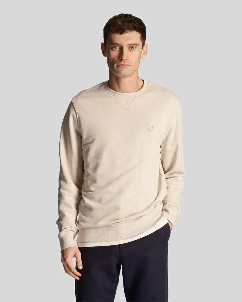 Lyle and Scott Tonal Eagle Crew Neck Sweat - Cove