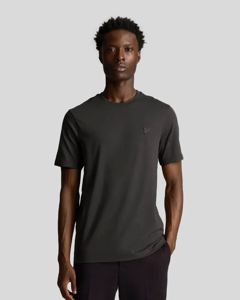 Lyle and Scott Tonal Eagle T-Shirt - Gunmetal