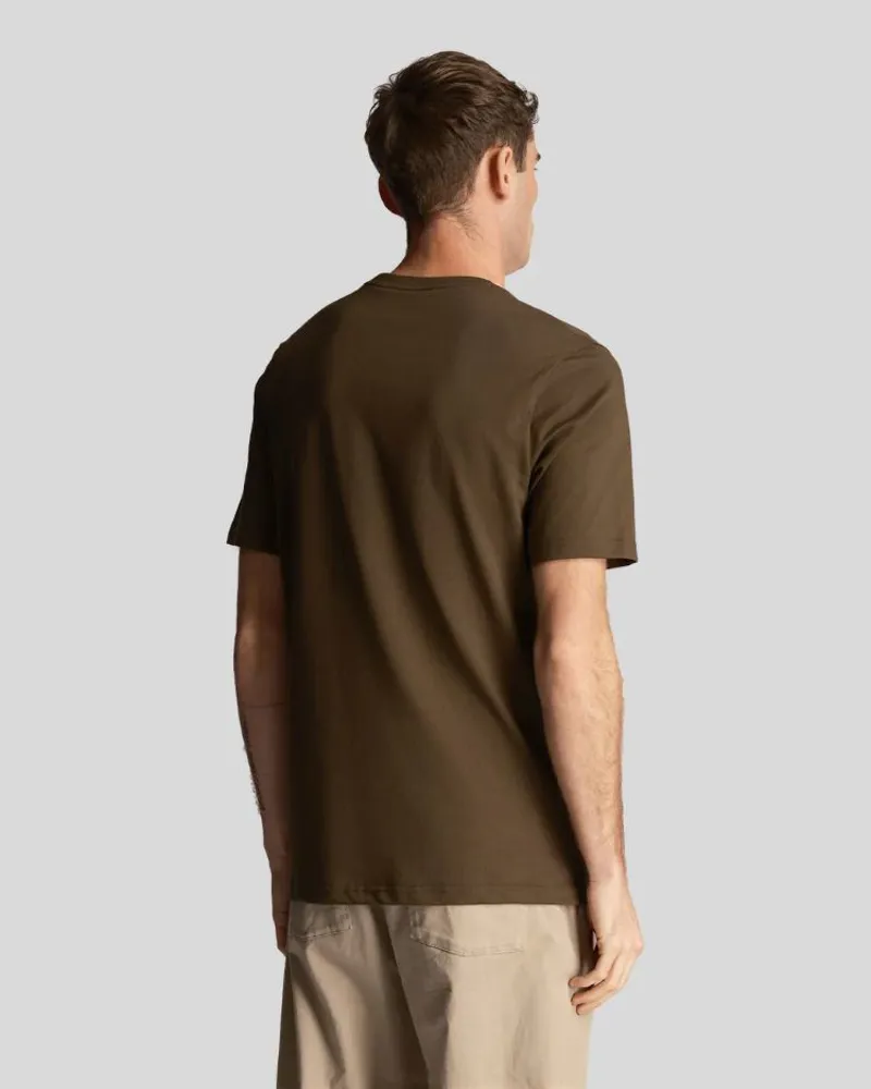 Lyle and Scott Tonal Eagle T-Shirt - Olive-1