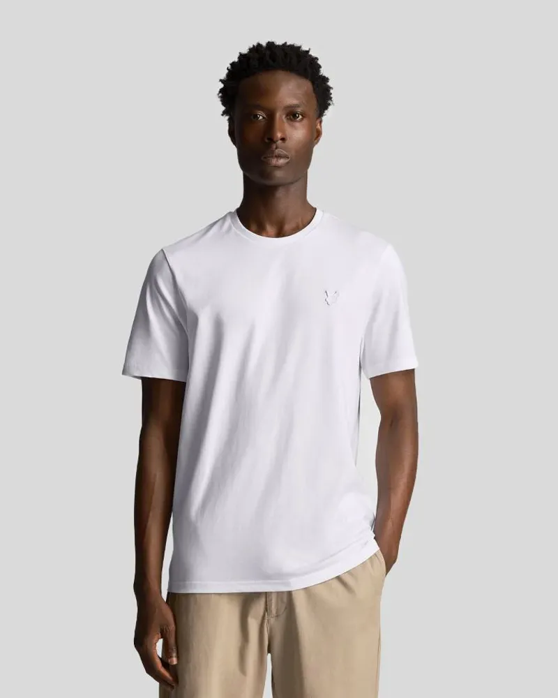 Lyle and Scott Tonal Eagle T-Shirt - White