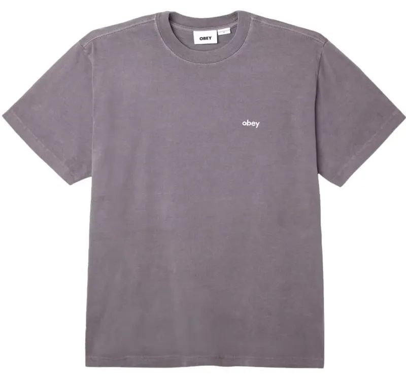 OBEY Lowercase Pigment T-Shirt - Pigment Digital Black