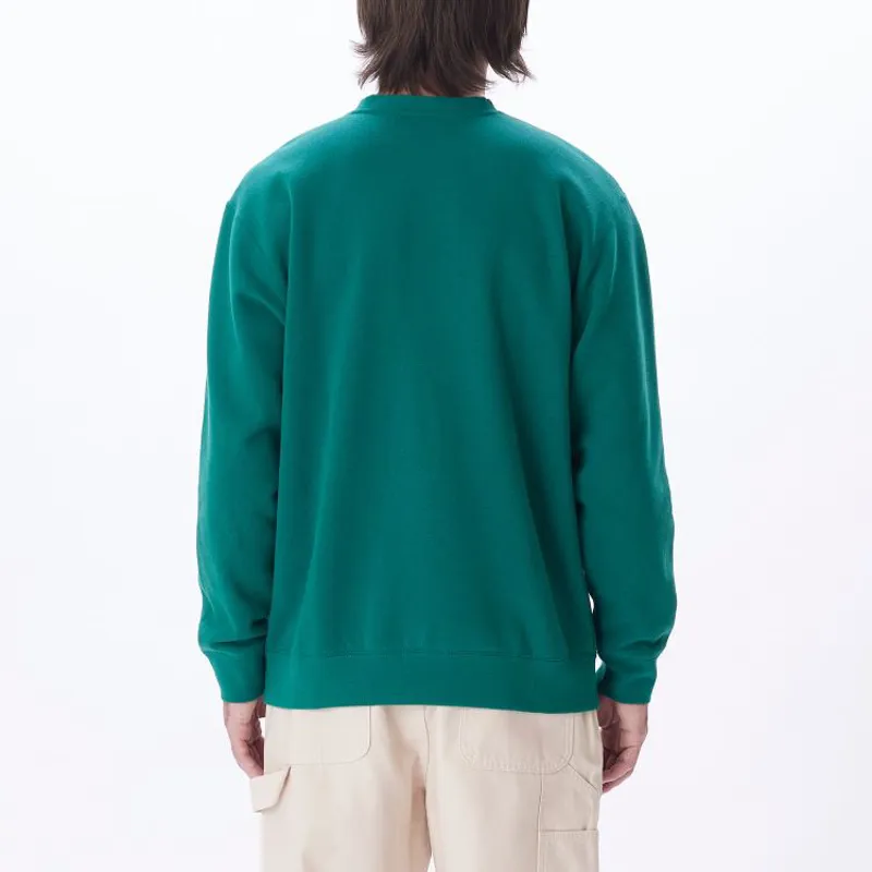 OBEY Lowercase Sweatshirt - Aventurine Green-4