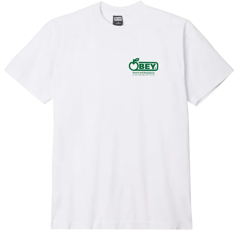 OBEY Sound and Resistance T-Shirt - White