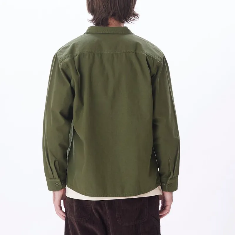 OBEY Minus Woven Shirt - Army-3
