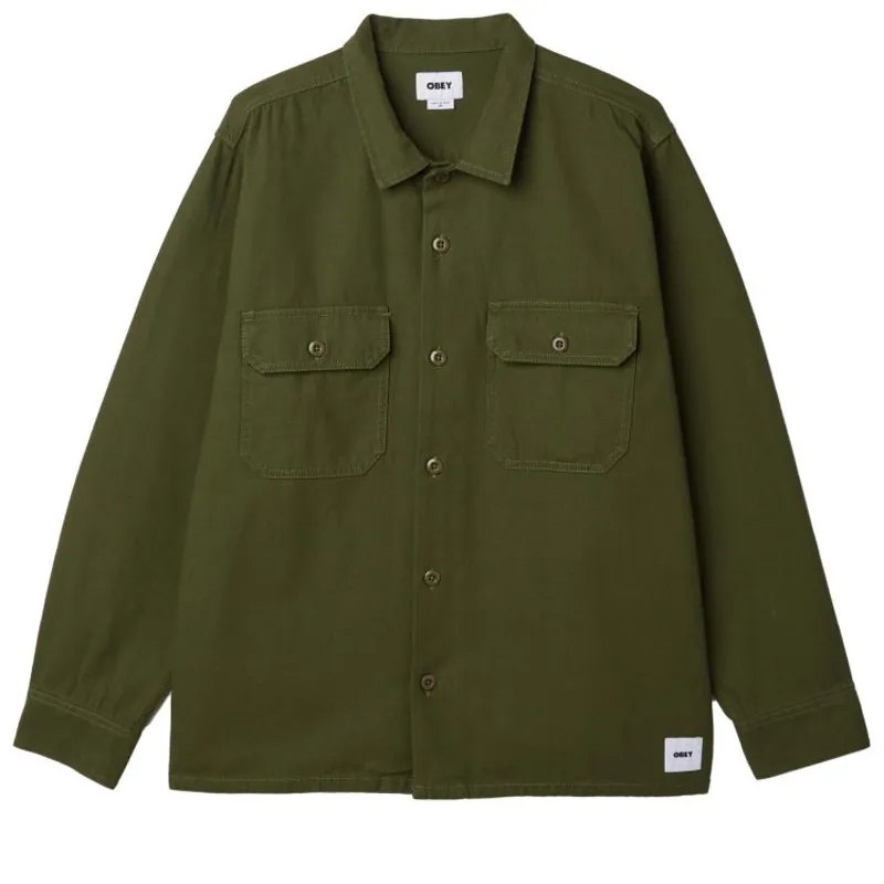 OBEY Minus Woven Shirt - Army