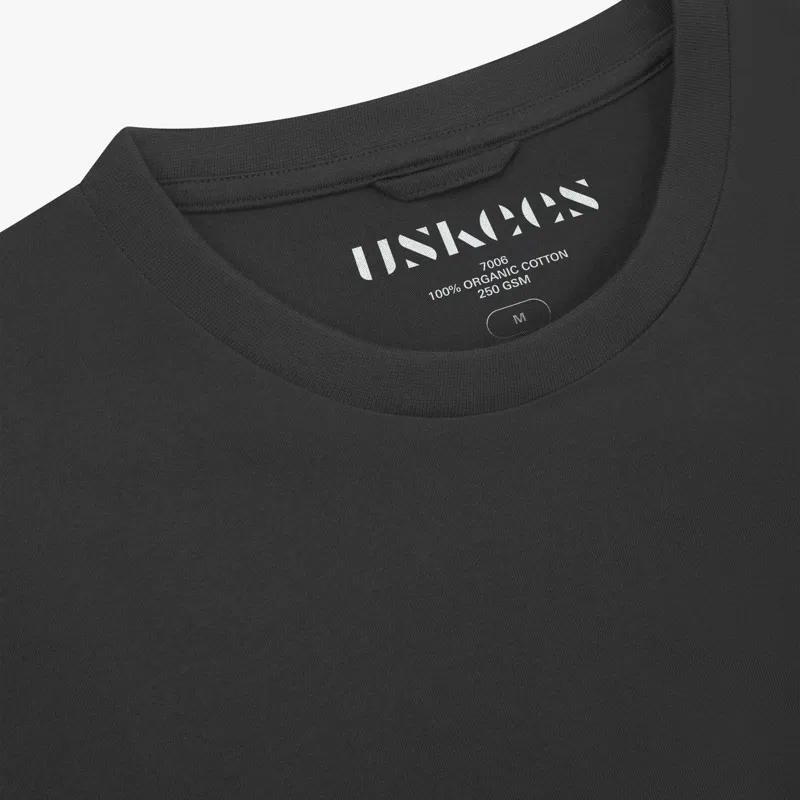Uskees 7006 Essential T-Shirt - Faded Black-2