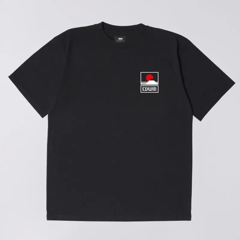 Edwin Sunset on Mt Fuji T-Shirt - Black 