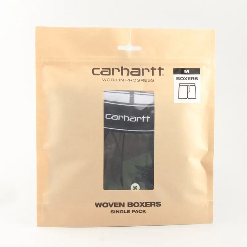 Carhartt WIP Cotton Script Boxers - Camo Laurel