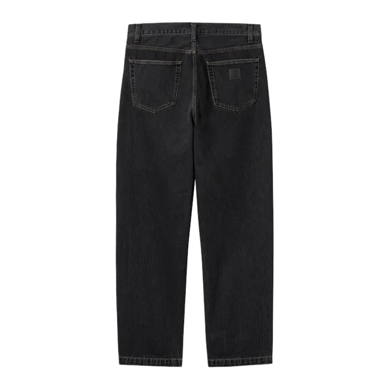 Carhartt WIP Aaron Pant - Black Stone Washed