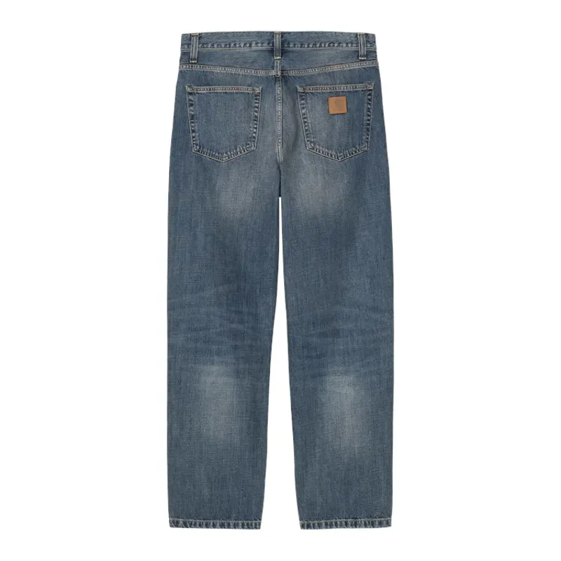 Carhartt WIP Aaron Pant - Blue Dark Used Wash