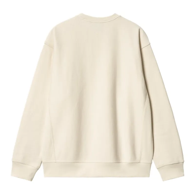 Carhartt WIP American Script Sweat - Natural-1