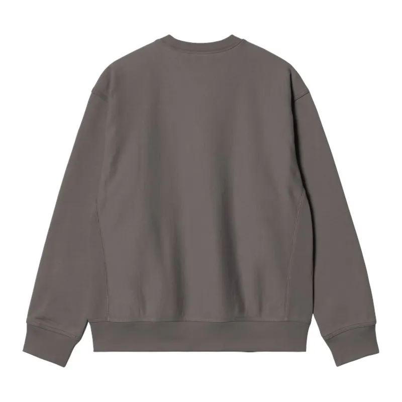 Carhartt WIP American Script Sweat - Porphyry-1